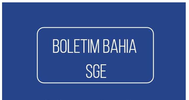 Boletim Online Bahia SGE 2022
